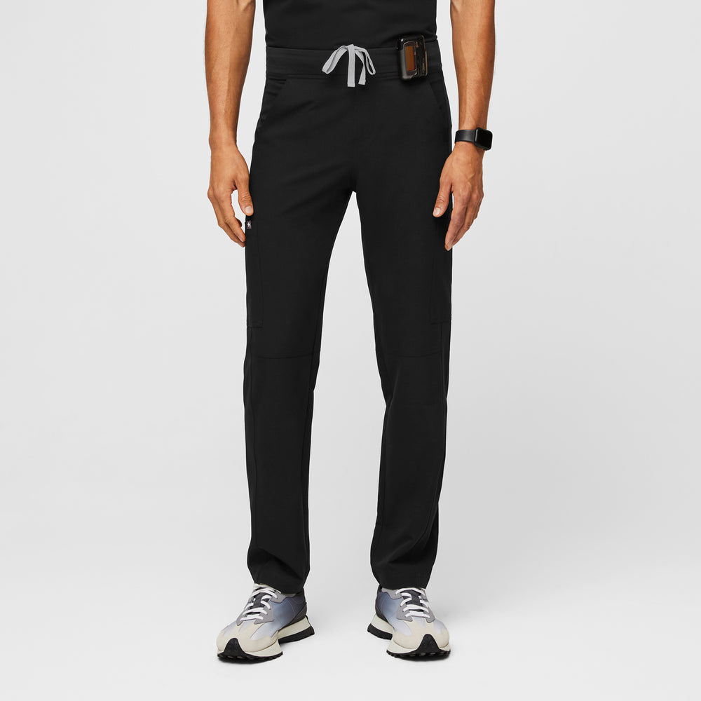 Classic Scrub Set in Black, front view