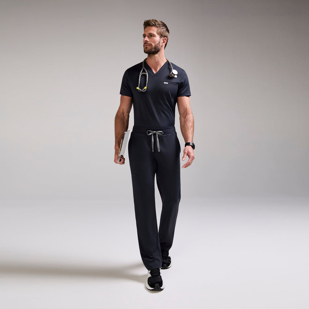 Utility Scrub Set in Navy, back view