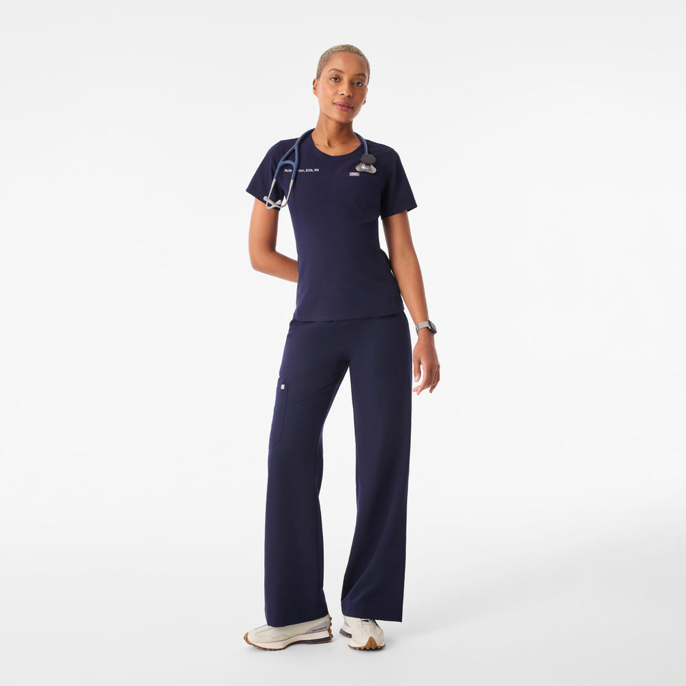 Classic Scrub Set in Navy, back view
